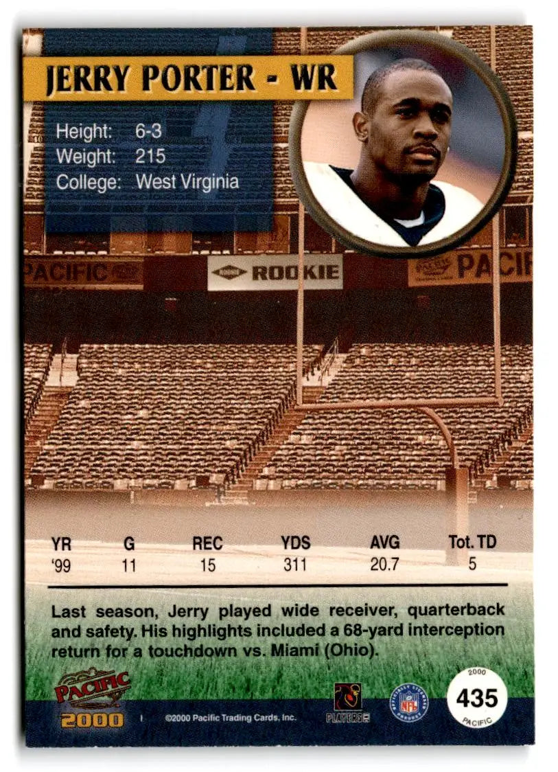 2000 Pacific #435 Jerry Porter - Trading Card