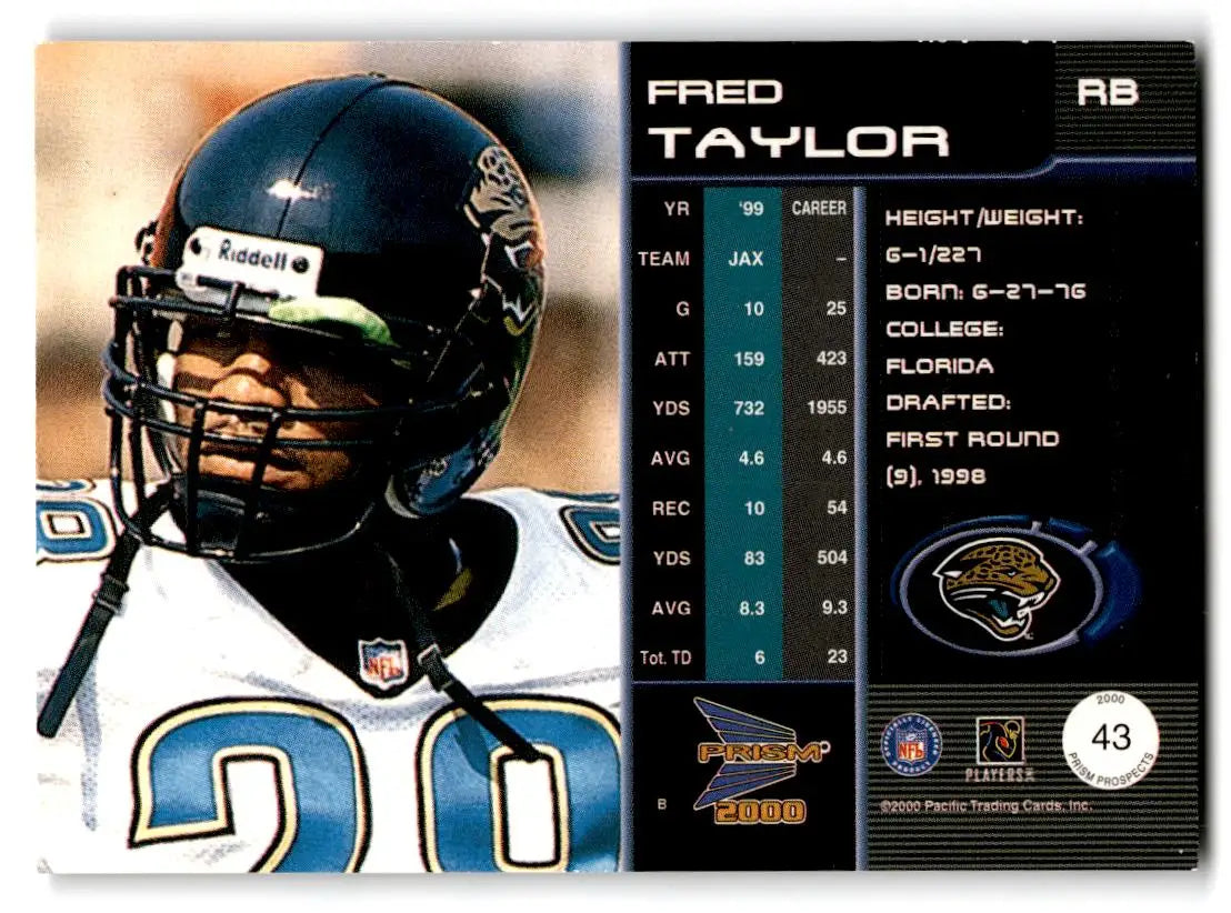 2000 Pacific Prism Prospects #43 Fred Taylor - Trading Card