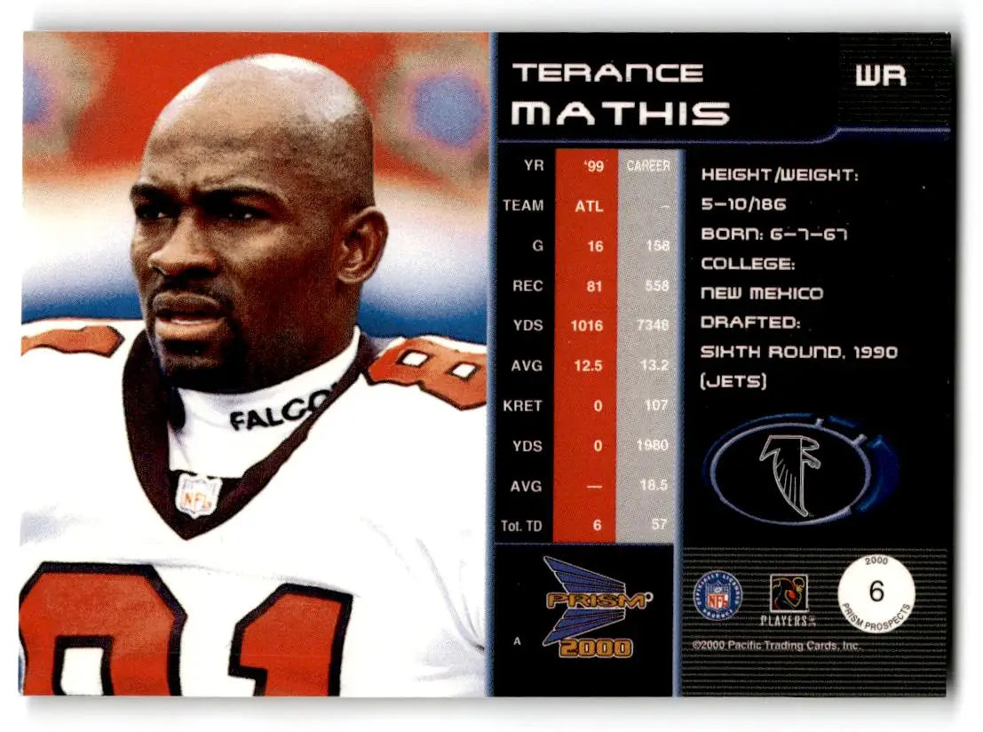 2000 Pacific Prism Prospects #6 Terance Mathis - Trading Card