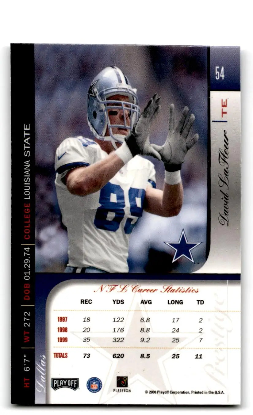 2000 Playoff Prestige #54 David LaFleur - Trading Card