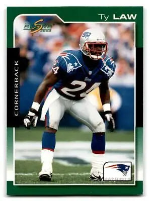 Ty Law football card from 2000 Score #120, a must-have for football trading cards коллекция