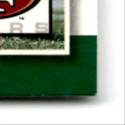 Framed 2000 Score Football Jerry Rice card with dark green border San Francisco 49ers