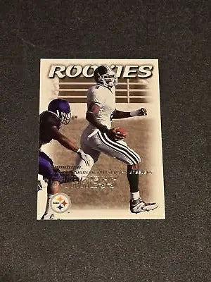 Football trading card featuring Plaxico Burress from SkyBox Dominion 2000 series