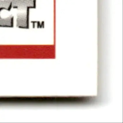 Corner of a white Skybox Football Impact box with red stripe and TM symbol featuring Impact Jerome Bettis