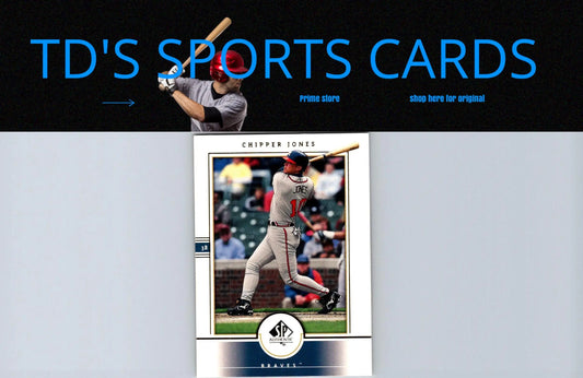 Chipper Jones baseball card from 2000 SP Authentic #45 trading cards collection