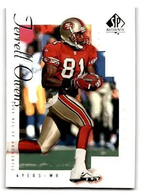 Terrell Owens 2000 SP Authentic #76 trading card for sports card collectors