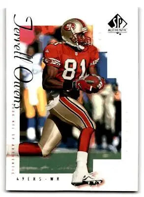 Terrell Owens 2000 SP Authentic #76 trading card for sports card collectors