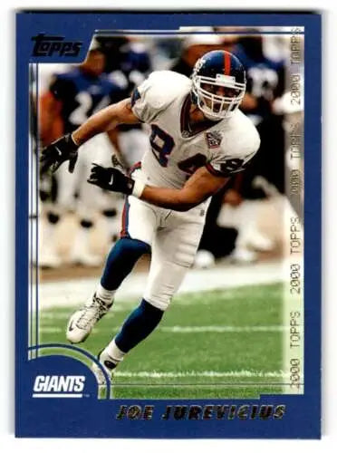 2000 Topps #248 Joe Jurevicius New York Giants Football Card with original gloss