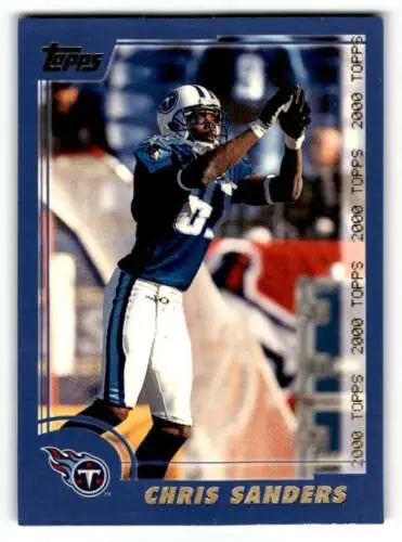 Chris Sanders Tennessee Titans football card with original gloss 2000 Topps #279