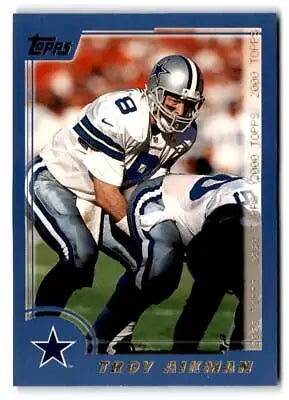 Troy Aikman 2000 Topps #280 trading card showcasing the legendary football player