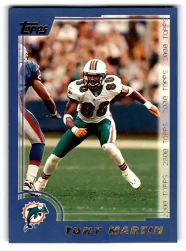 Tony Martin Miami Dolphins Football Card 2000 Topps #49 Original Gloss EX/NM