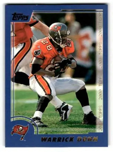 Warrick Dunn Tampa Bay Buccaneers football card with original gloss for collectors