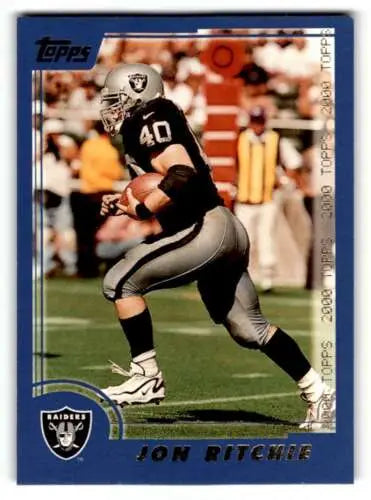 Jon Ritchie Oakland Raiders football card with original gloss from 2000 Topps #97