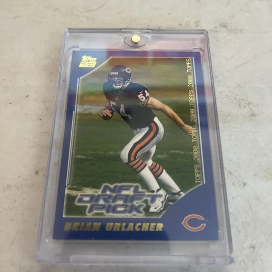 Brian Urlacher trading card from 2000 Topps Collection NFL Draft Pick #383 RC HOF