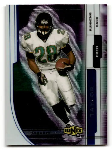 Fred Taylor football card 2000 UD Ionix #27 with original gloss Simply Sandoval collection