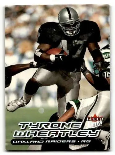 Tyrone Wheatley Oakland Raiders football card with original gloss 2000 Ultra #115