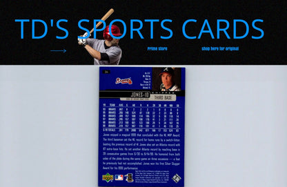 2000 Upper Deck #314 Chipper Jones baseball card for trading card collectors