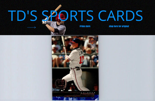 2000 Upper Deck #314 Chipper Jones trading card featuring baseball superstar Chipper Jones