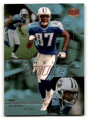 2000 Upper Deck Encore #HZ3 Kevin Dyson football card with original gloss finish