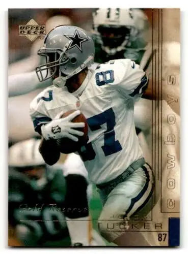 Emmitt Smith Football Card from 2000 Upper Deck Gold Reserve featuring original gloss