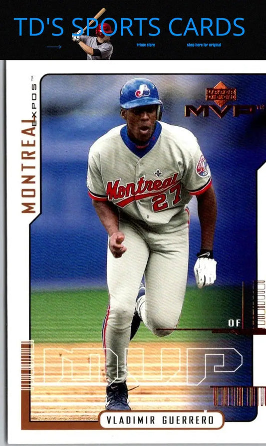 Vladimir Guerrero 2000 Upper Deck MVP baseball card #80 for collectors and fans