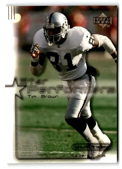 2000 Upper Deck Ovation #SP13 Tim Brown Star Performers - Trading Card