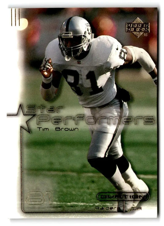 2000 Upper Deck Ovation #SP13 Tim Brown Star Performers - Trading Card