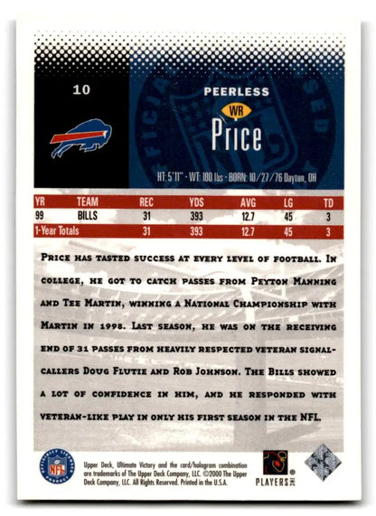 2000 Upper Deck Ultimate Victory #10 Peerless Price - Trading Card