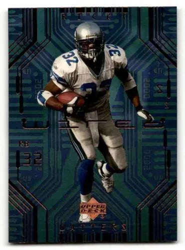 Emmitt Smith football card with original gloss from 2000 Upper Deck Ricky Watters Seattle