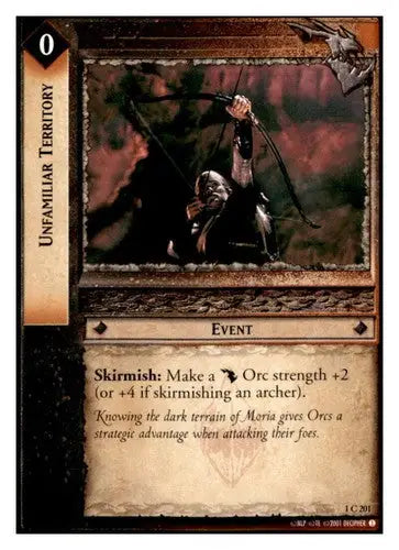 2001 Decipher LOTR Lord Of The Rings TCG Unfamiliar Territory 1C201 ID:39452 - Trading Cards