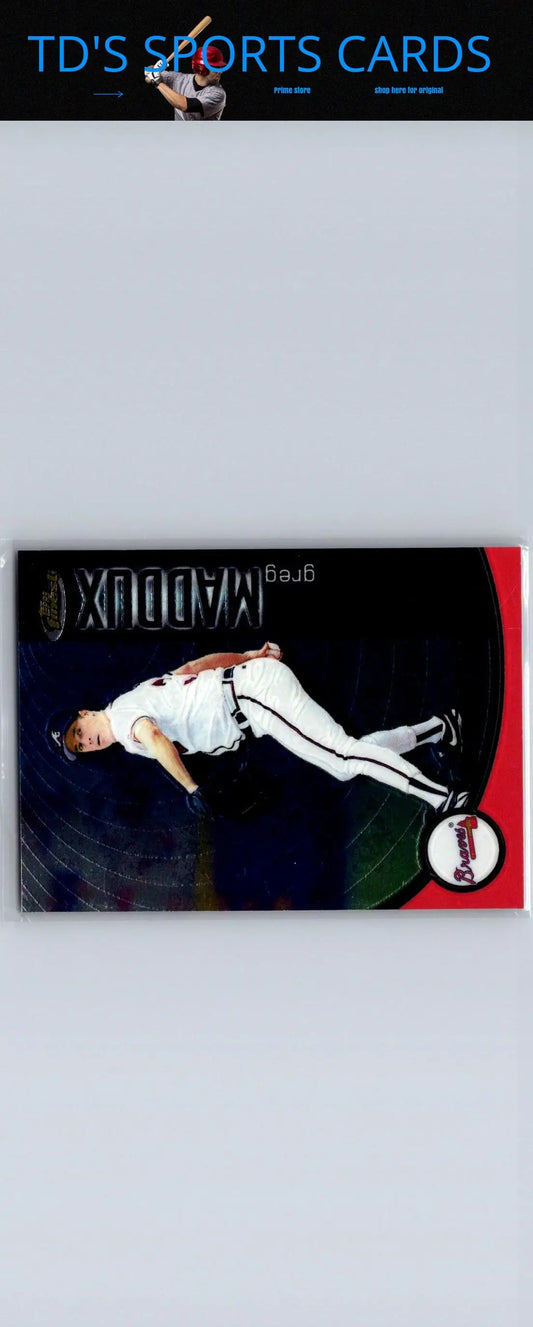 Greg Maddux 2001 Finest #16 baseball card for trading card collectors