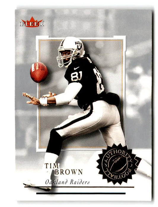 2001 Fleer Authority #13 Tim Brown - Trading Card