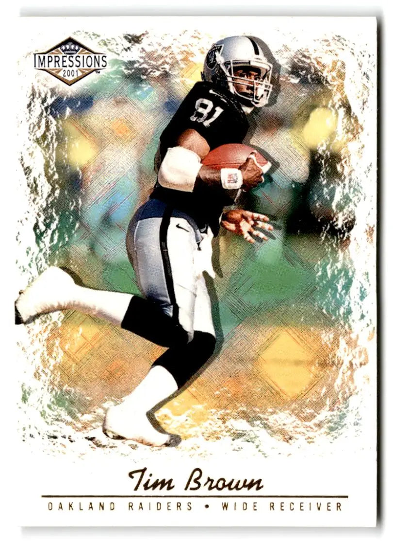 2001 Pacific Canvas Impressions #97 Tim Brown Retail - Trading Cards