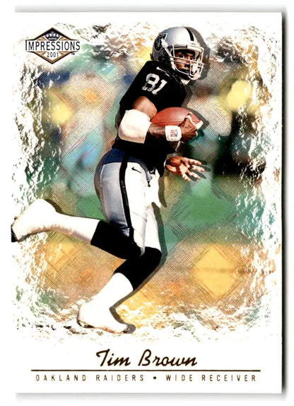 2001 Pacific Canvas Impressions #97 Tim Brown Retail - Trading Cards