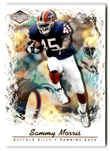 Sammy Morris football card 2001 Pacific Impressions original gloss NM-MT Bills