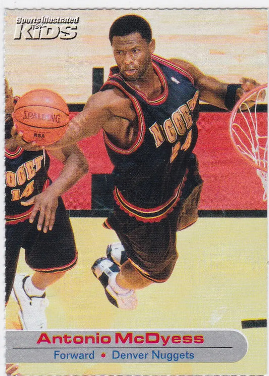 Antonio McDyess Denver Nuggets basketball card from 2001 Sports Illustrated for Kids