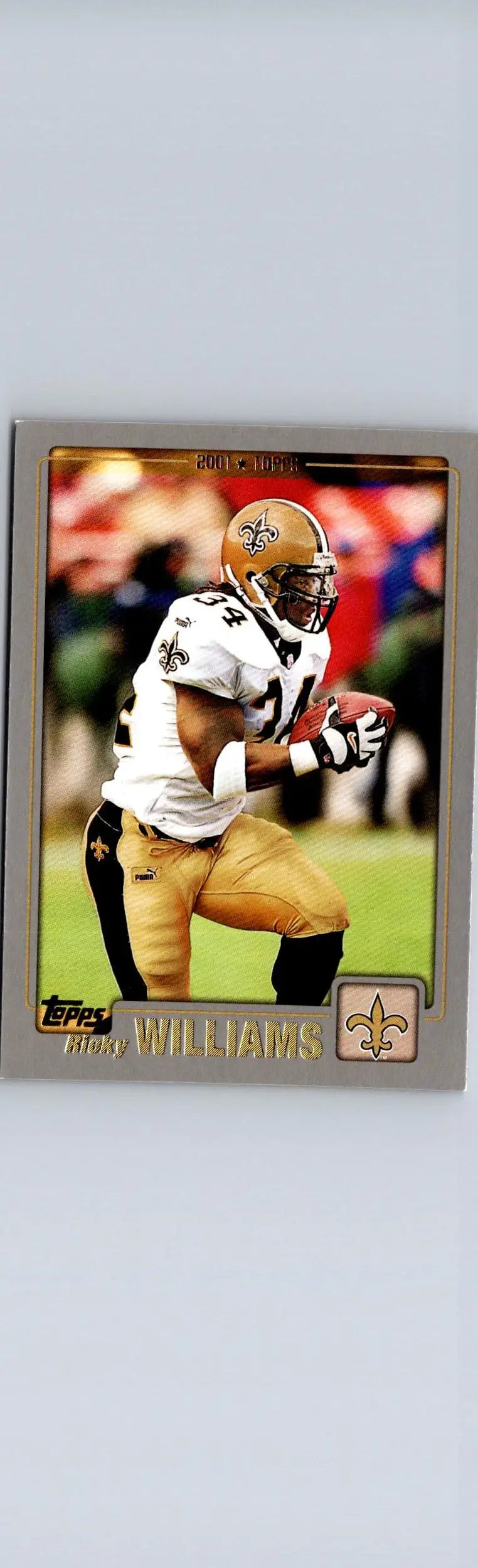 2001 Topps Ricky Williams New Orleans Saints football card for collectors