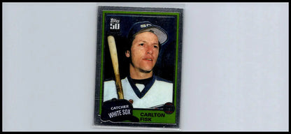 Carlton Fisk Chrome card from 2001 Topps Traded & Rookies T100 collection