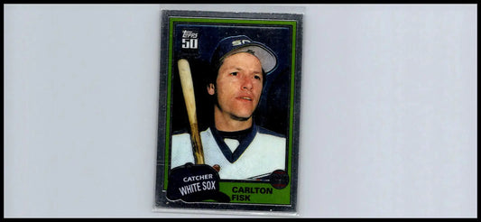 Carlton Fisk Chrome card from 2001 Topps Traded & Rookies T100 collection