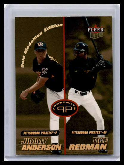Baseball card featuring Jimmy Anderson and Tike Redman of the Pittsburgh Pirates