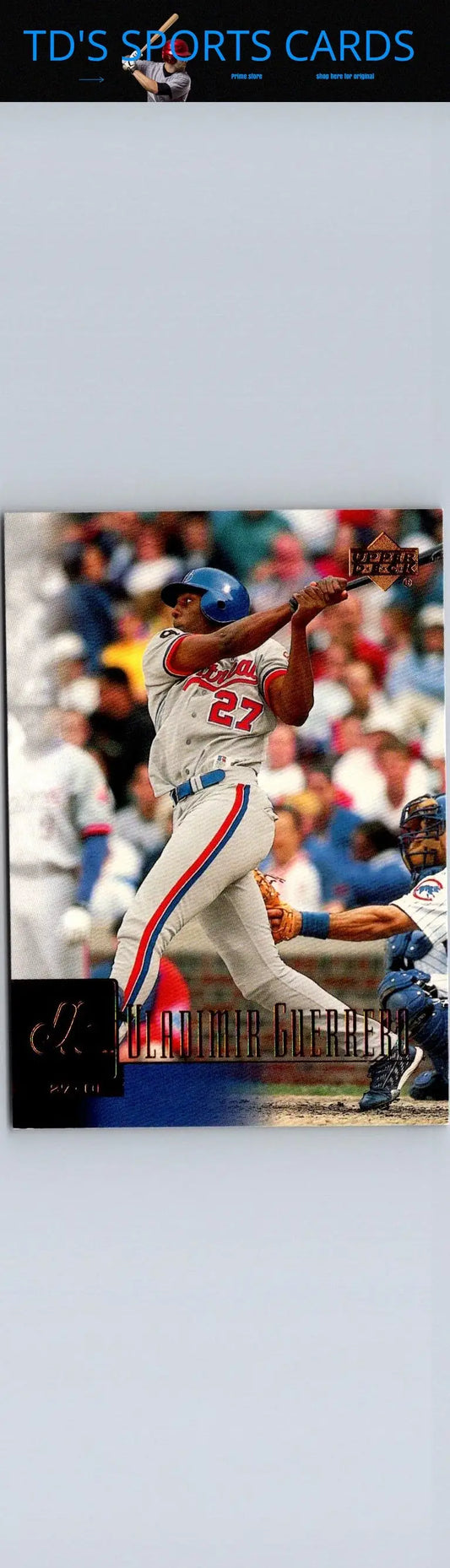 2001 Upper Deck #199 Vladimir Guerrero trading card in pristine condition