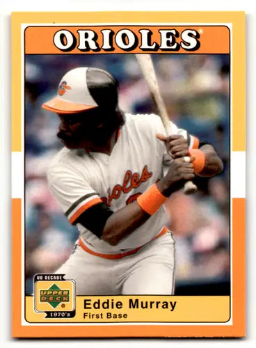 Eddie Murray baseball card from 2001 Upper Deck Decade 1970s with original gloss