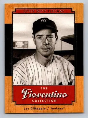 Joe DiMaggio baseball card from 2001 Upper Deck Legends Fiorentino Collection