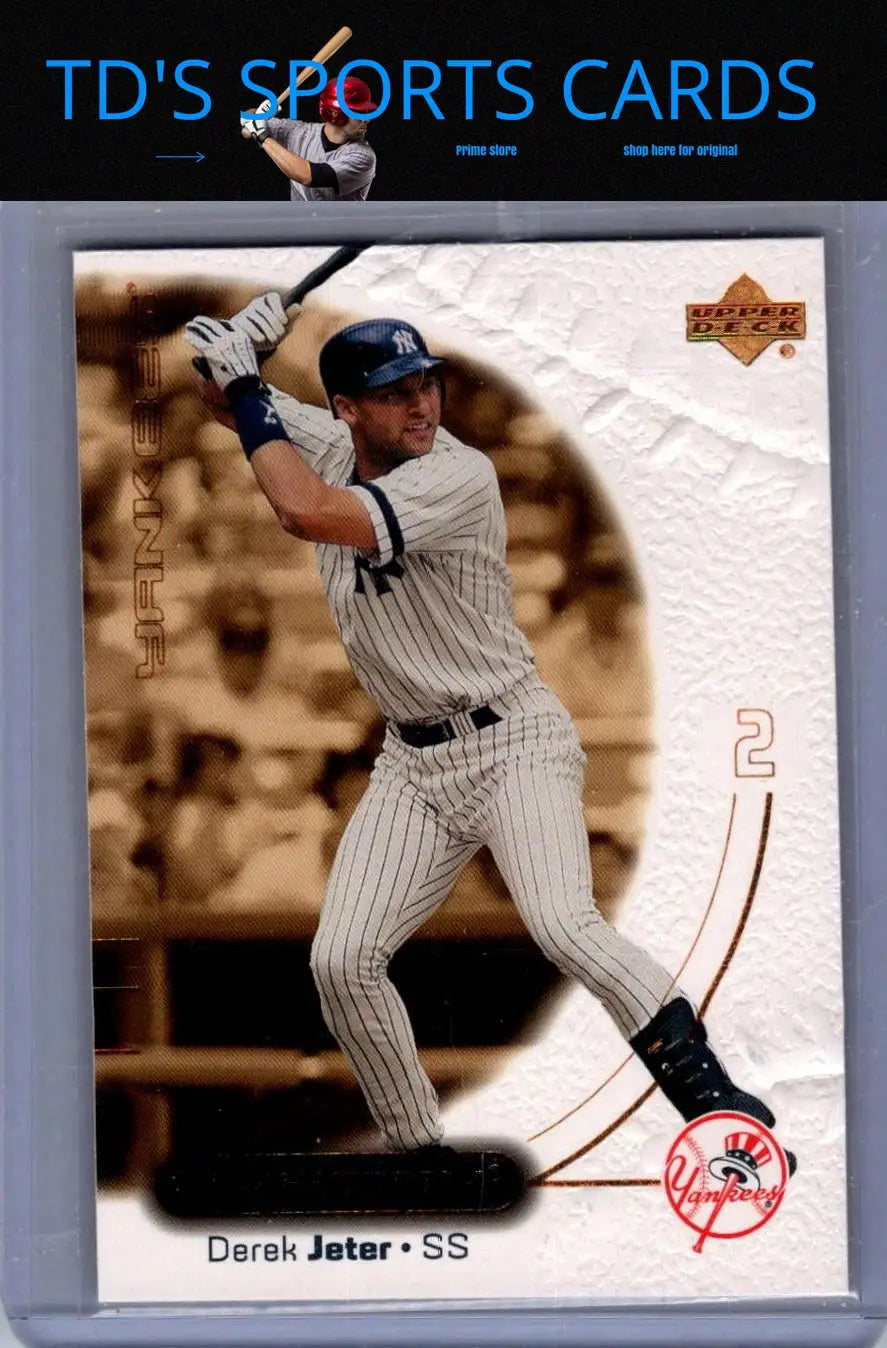 Derek Jeter baseball card from 2001 Upper Deck Ovation series