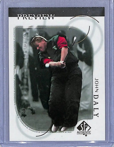 John Daly golf card from 2001 Upper Deck SP Authentic Preview NM-MT