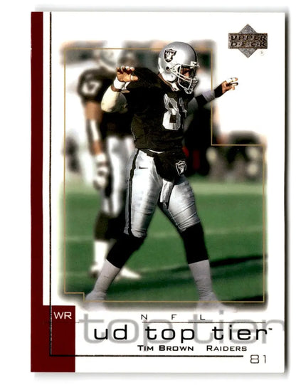 2001 Upper Deck Top Tier #122 Tim Brown - Trading Card