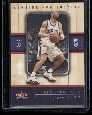 2002-03 Fleer Genuine Jason Kidd #5 Basketball - Basketball Card
