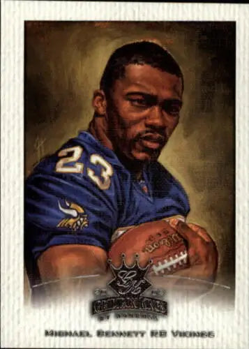 Michael Bennett football card from Donruss Gridiron Kings with original gloss finish