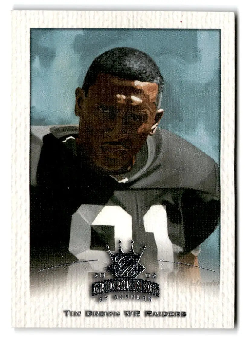 2002 Donruss Gridiron Kings #68 Tim Brown - Trading Card