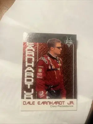 Dale Earnhardt Jr. trading card from 2002 Press Pass Optima Cool Persistence series